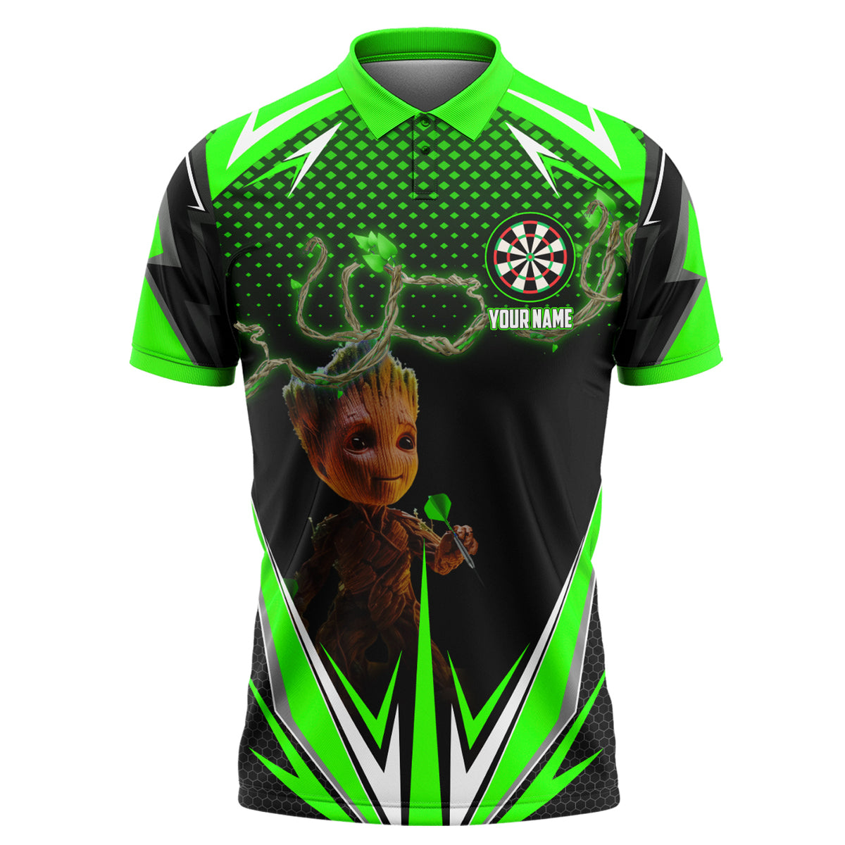 Personalized Name Gr Darts V2 Green Version All Over Printed Unisex Shirt S010403