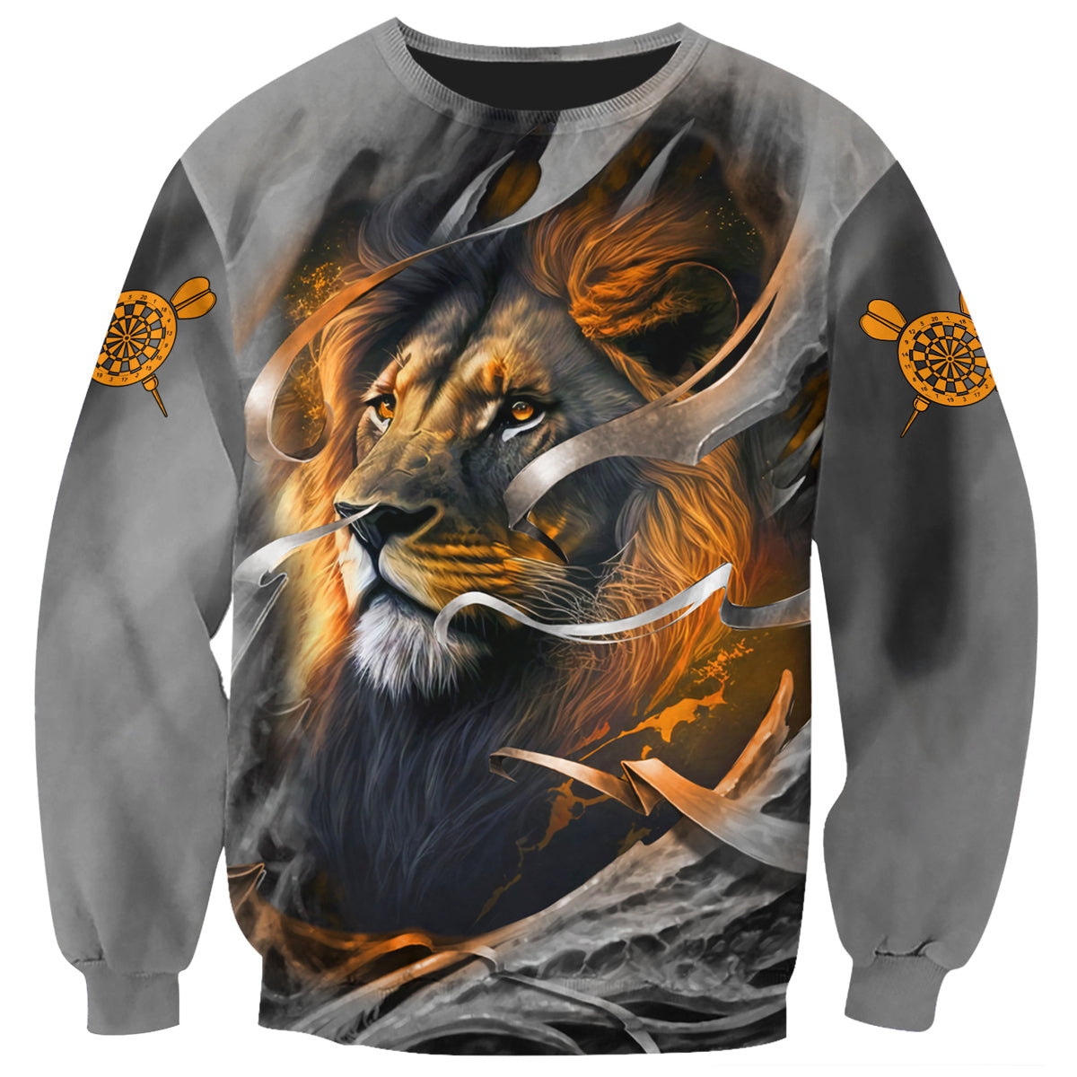 Dartboard Lion Personalized Name 3D Shirt For Darts Player S020802