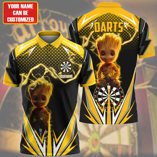 Personalized Name Gr Darts V3 Yellow Version All Over Printed Unisex Shirt S030403