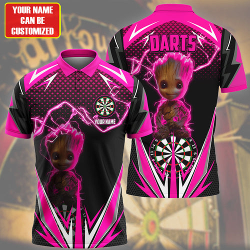 Personalized Name Gr Darts V3 Pink Version All Over Printed Unisex Shirt S030403
