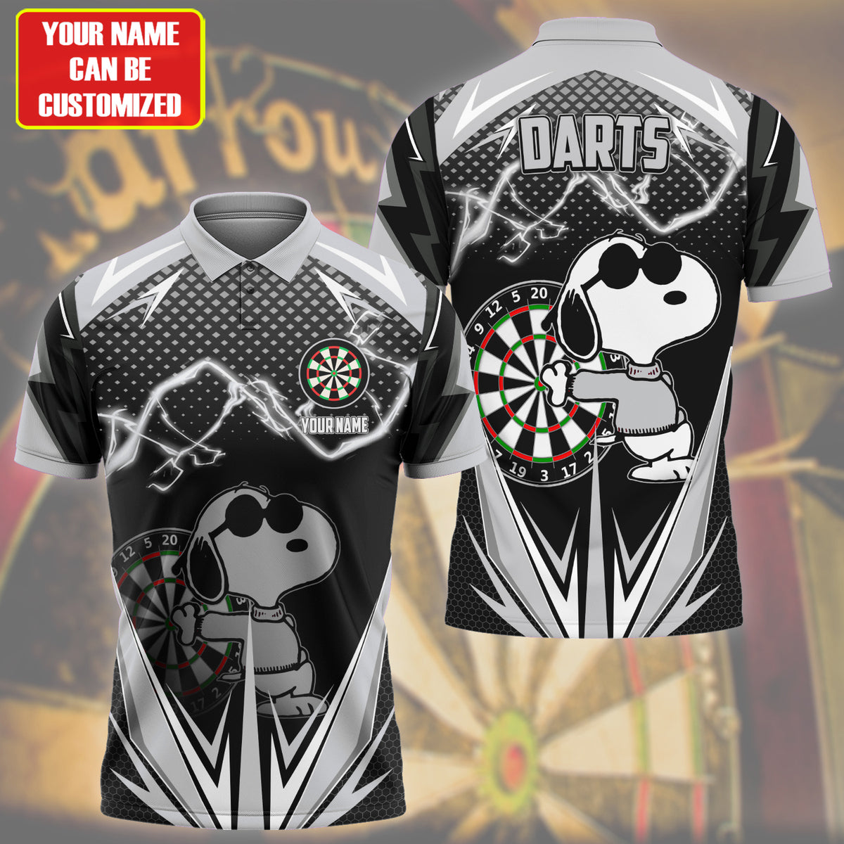 Personalized Name SNP Darts V3 Black Version All Over Printed Unisex Shirt S030603