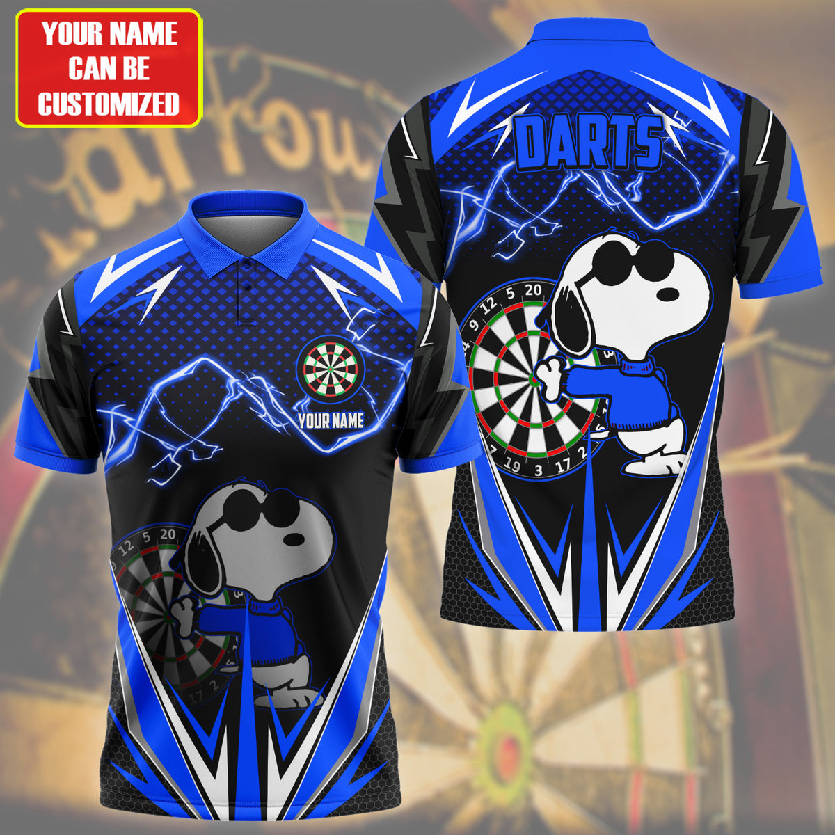 Personalized Name SNP Darts V3 Blue Version All Over Printed Unisex Shirt S030603