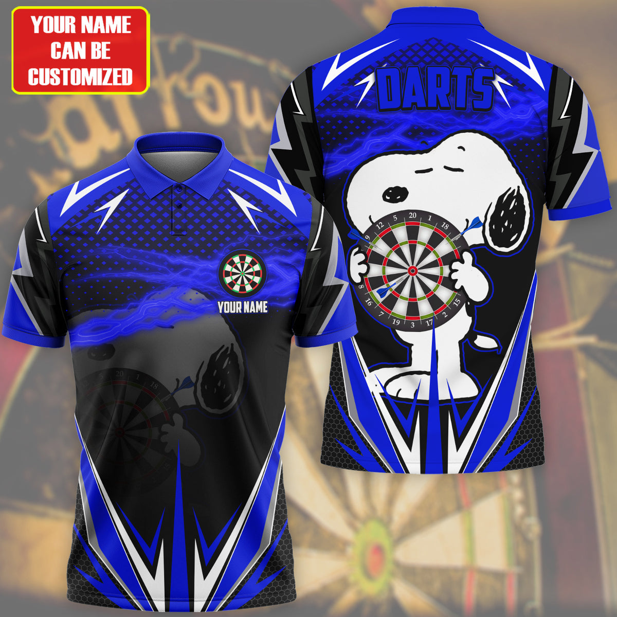 Personalized Name SNP Darts Blue Version All Over Printed Unisex Shirt S030805