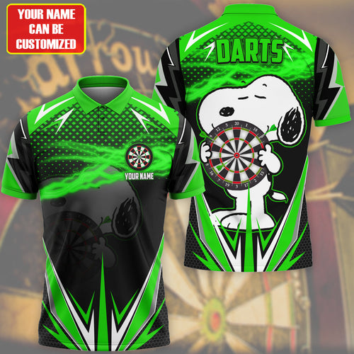 Personalized Name SNP Darts Green Version All Over Printed Unisex Shirt S030805