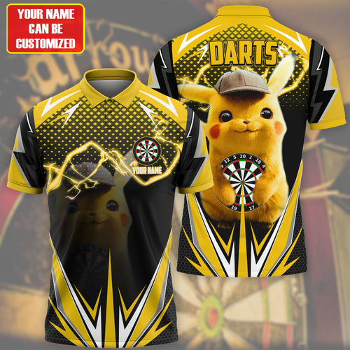 Personalized Name Detective Pkc Darts Yellow Version All Over Printed Unisex Shirt S040803