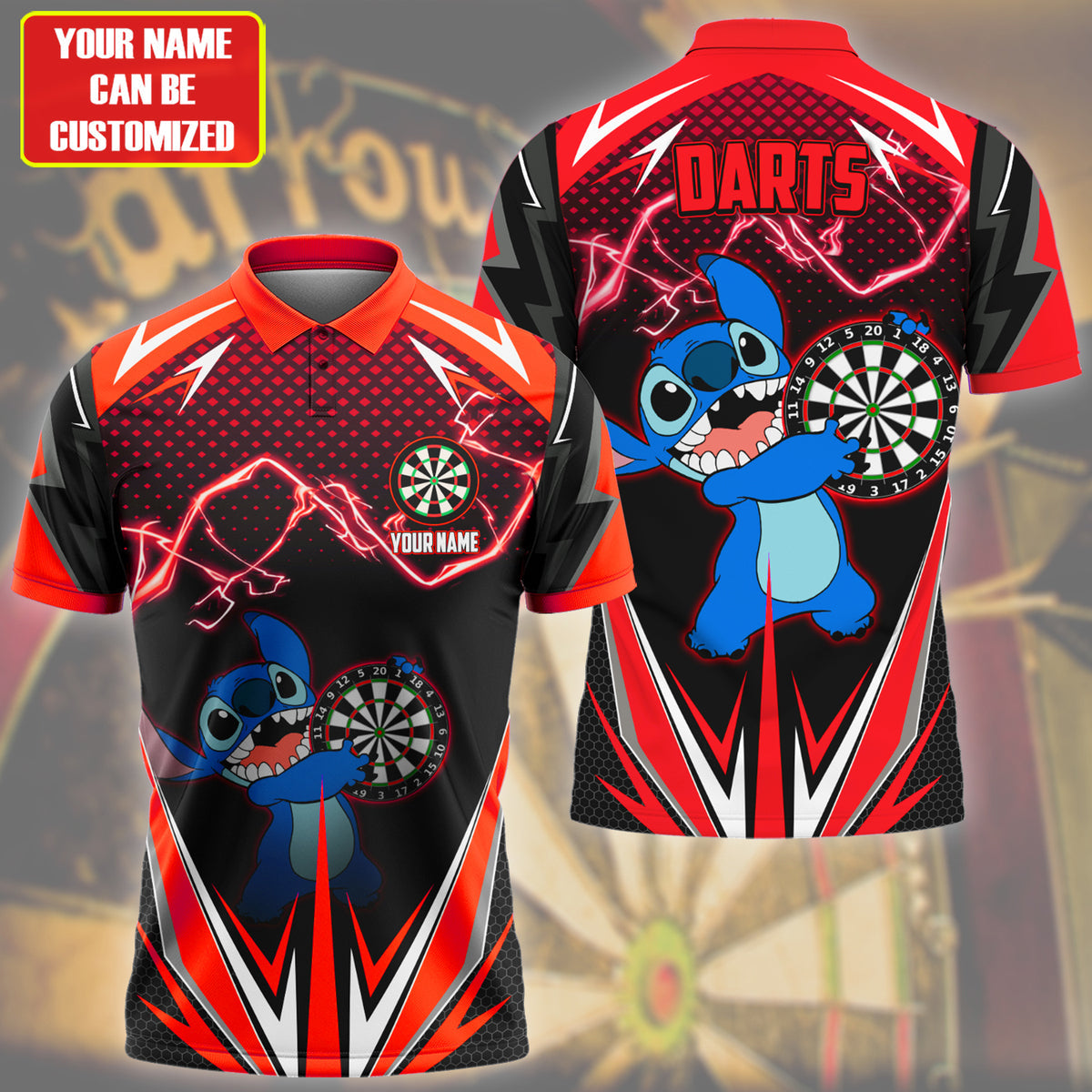 Personalized Name St Darts S10 Red Version All Over Printed Unisex Shirt S050701