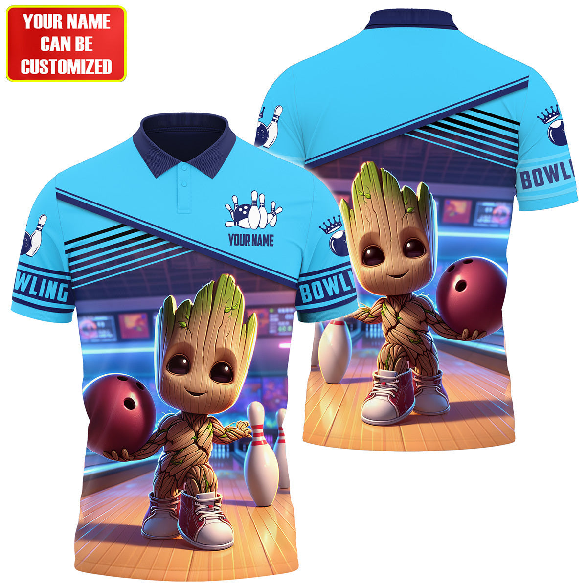 Personalized Name Gr Bowling S4 All Over Printed Unisex Shirt S070603