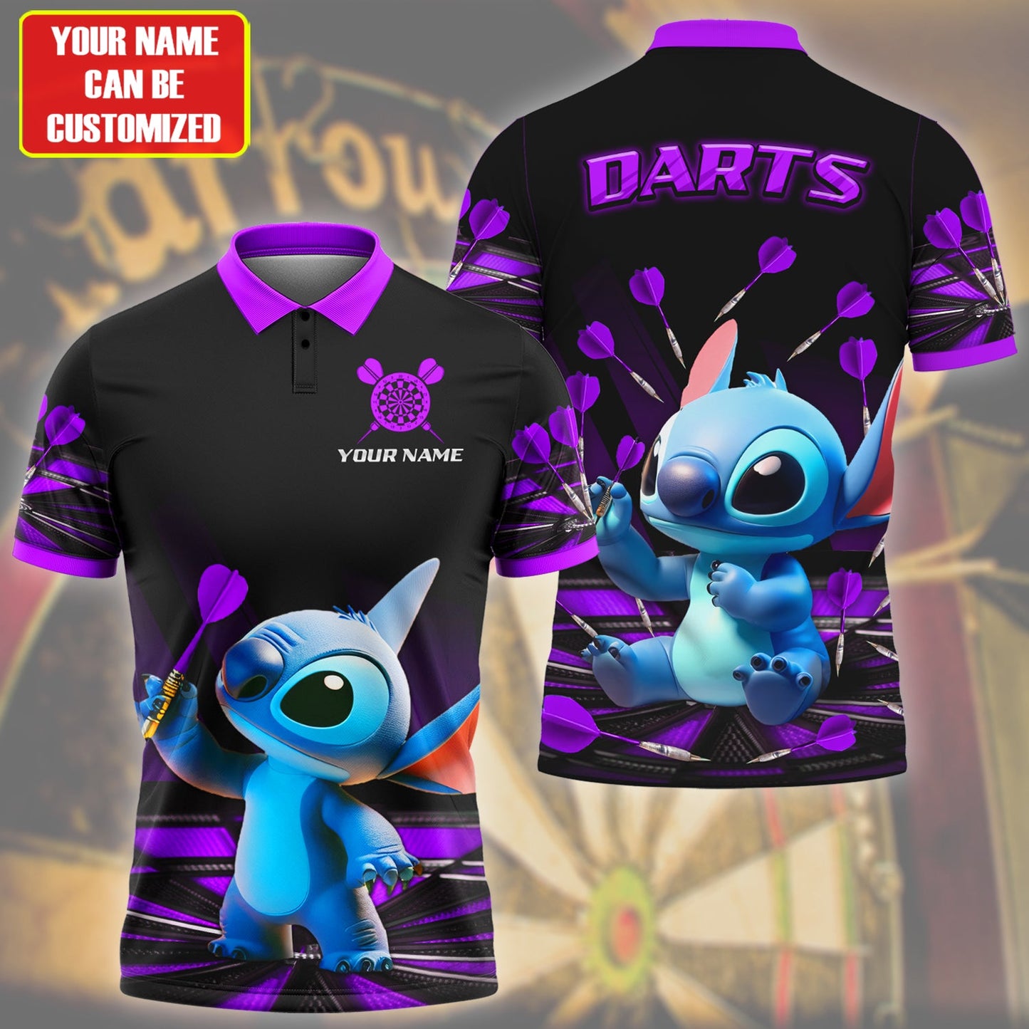 Personalized Name St Darts S15 Purple Version All Over Printed Unisex Shirt S080201