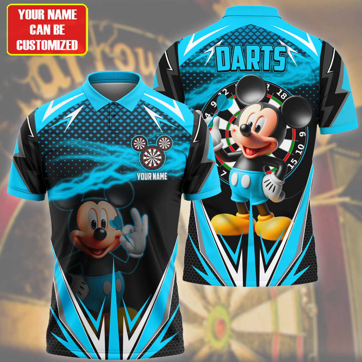 Personalized Name Mk Darts S2 Teal Version All Over Printed Unisex Shirt S080401