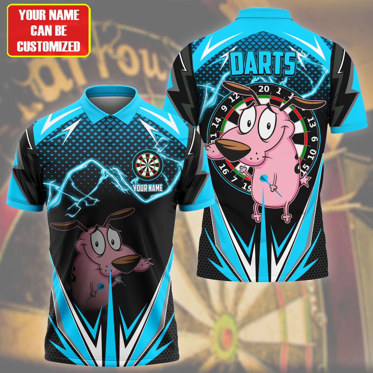 Personalized Name CTCD Darts Teal Version All Over Printed Unisex Shirt S080706