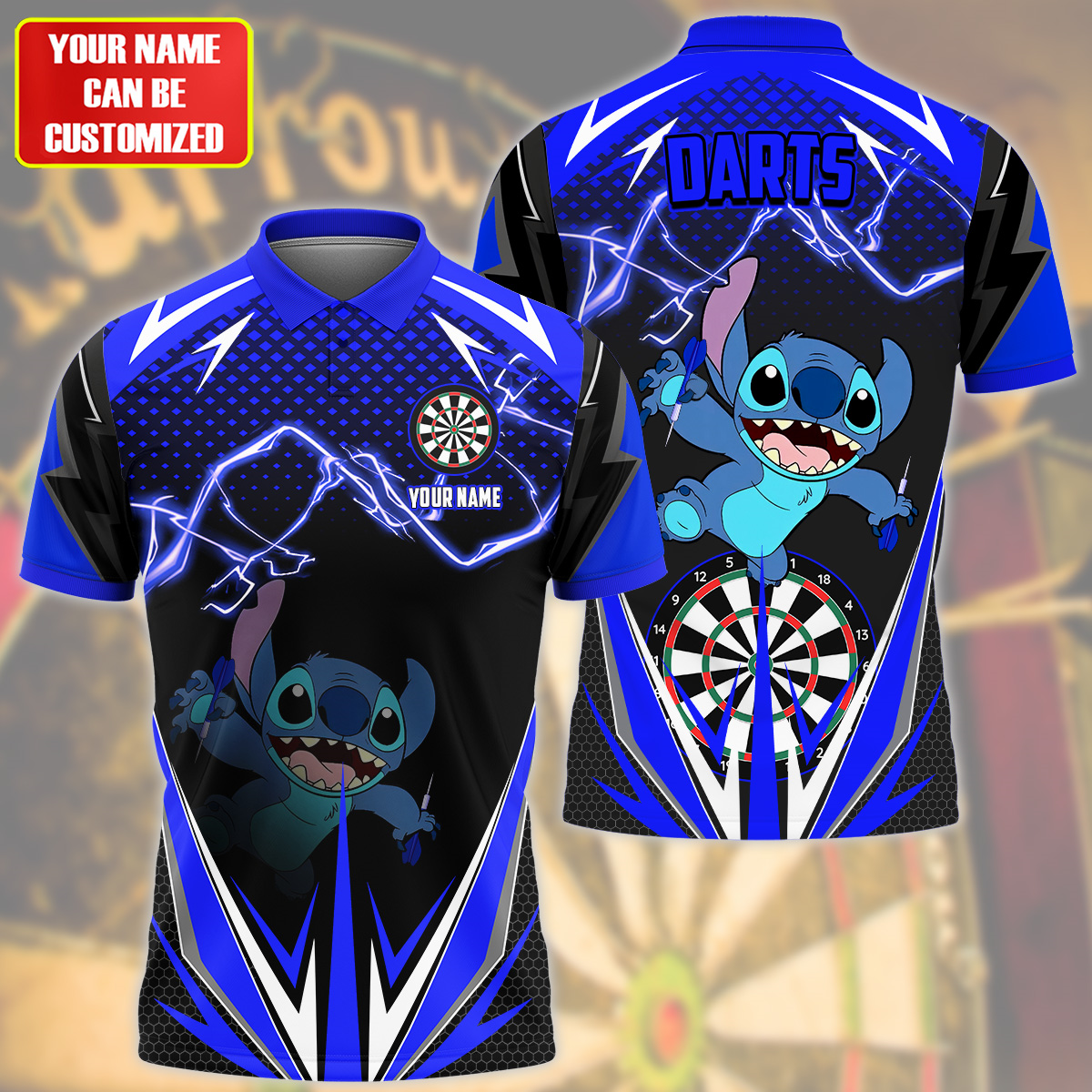 Personalized Name St Darts S11 Blue Version All Over Printed Unisex Shirt S090710