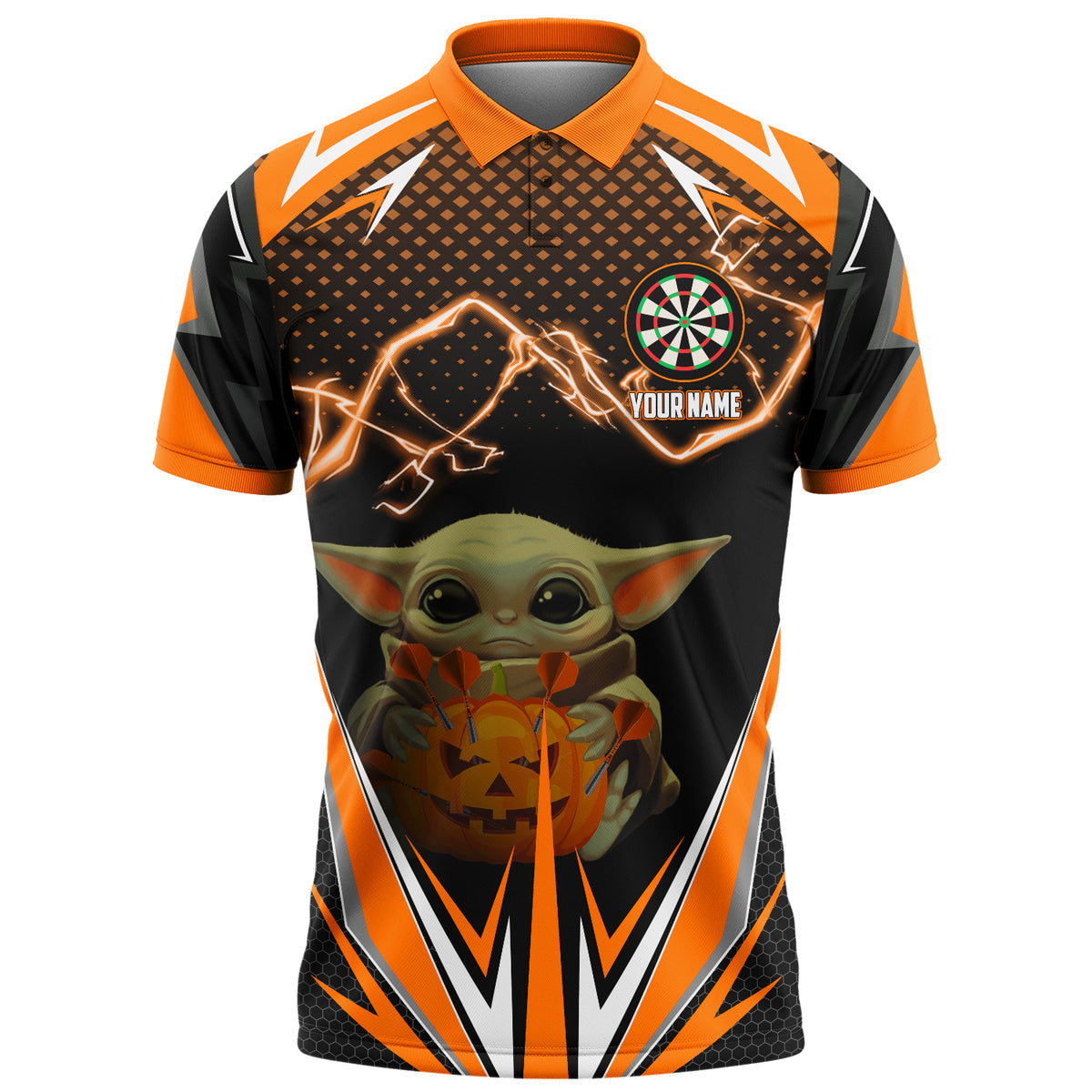 Personalized Name Yd Darts Halloween S4 Orange Version All Over Printed Unisex Shirt S100802