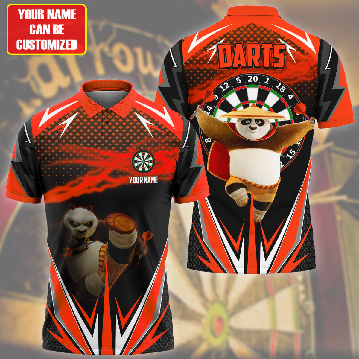 Personalized Name Po Darts Red Version All Over Printed Unisex Shirt S120607