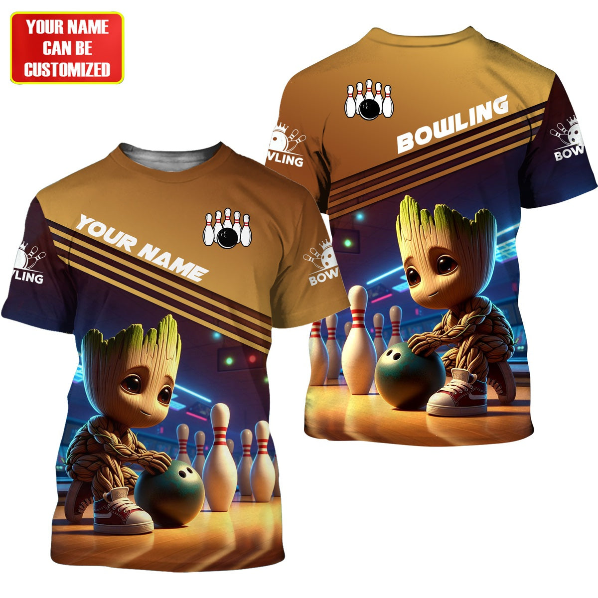 Personalized Name Gr Bowling S2 All Over Printed Unisex Shirt S160502