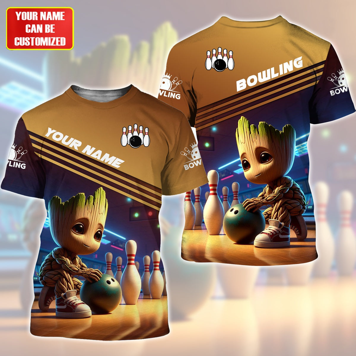 Personalized Name Gr Bowling S2 All Over Printed Unisex Shirt S160502