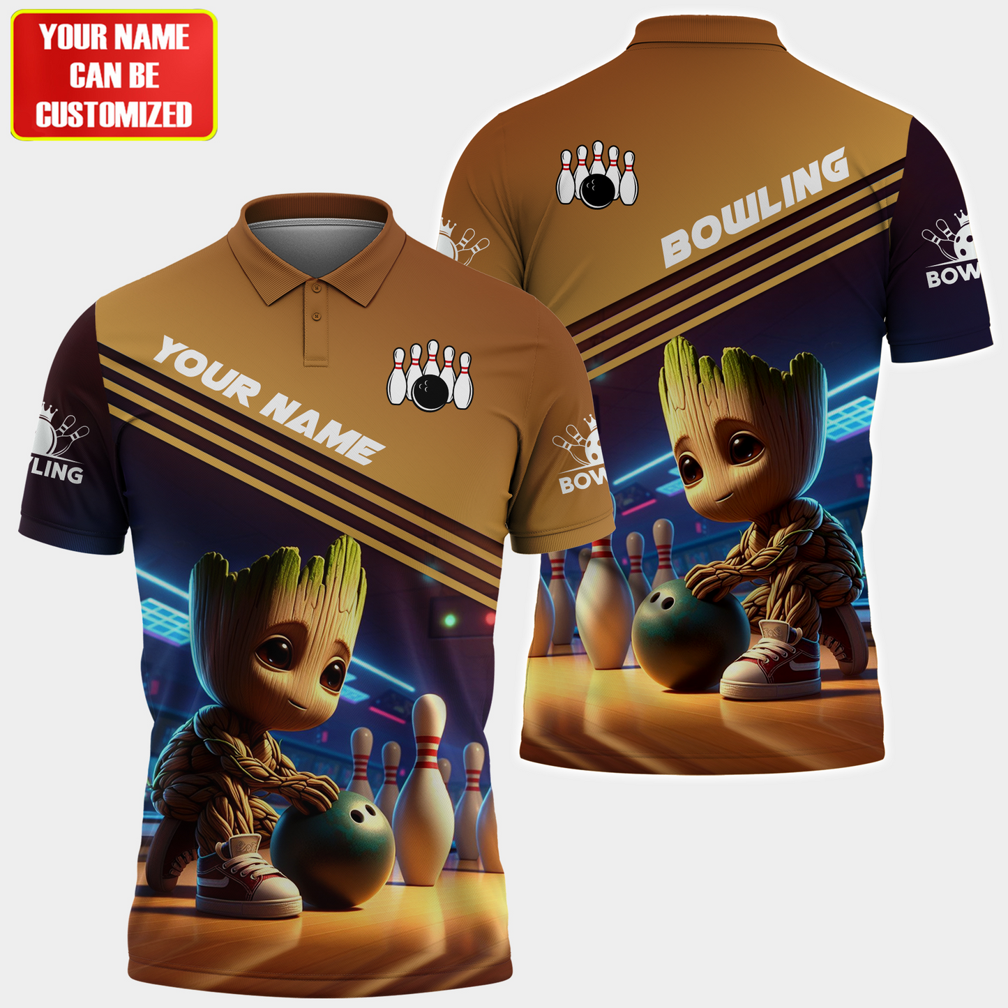 Personalized Name Gr Bowling S2 All Over Printed Unisex Shirt S160502