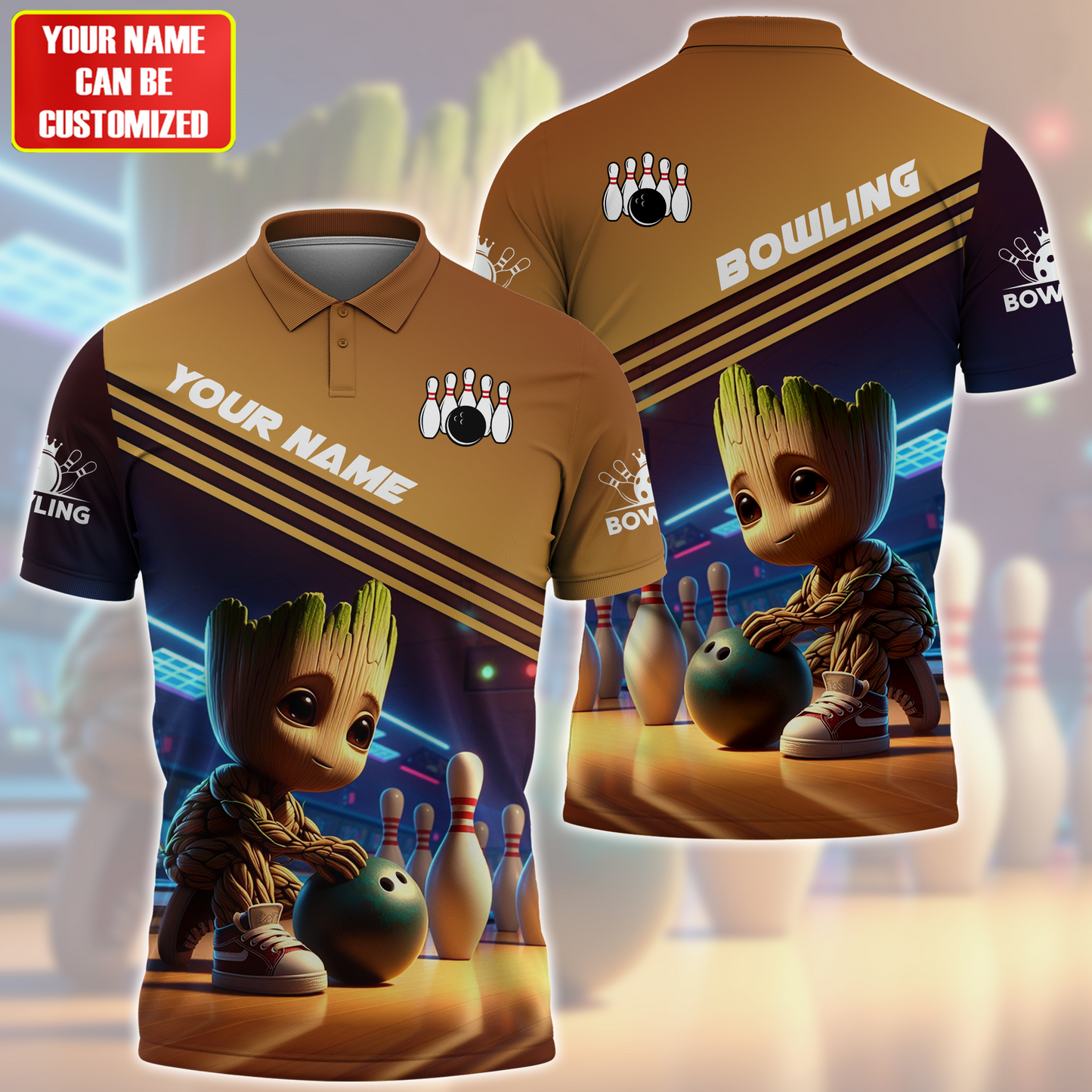 Personalized Name Gr Bowling S2 All Over Printed Unisex Shirt S160502