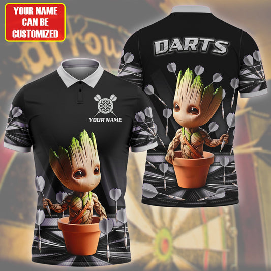 Personalized Name Gr Darts V7 Black Version All Over Printed Unisex Shirt S180201