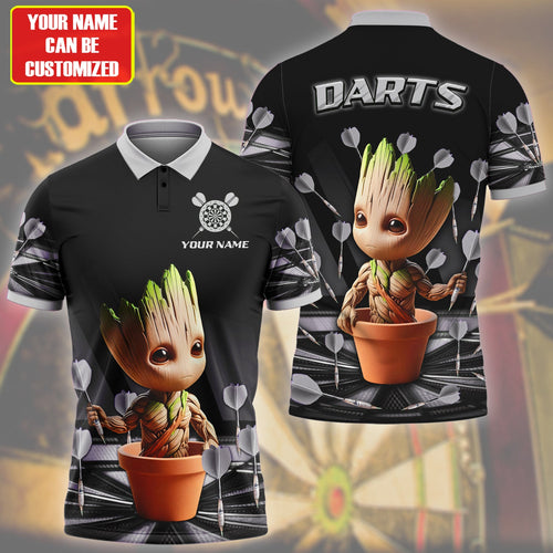 Personalized Name Gr Darts V7 Black Version All Over Printed Unisex Shirt S180201