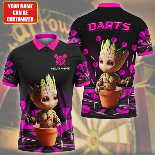 Personalized Name Gr Darts V7 Pink Version All Over Printed Unisex Shirt S180201