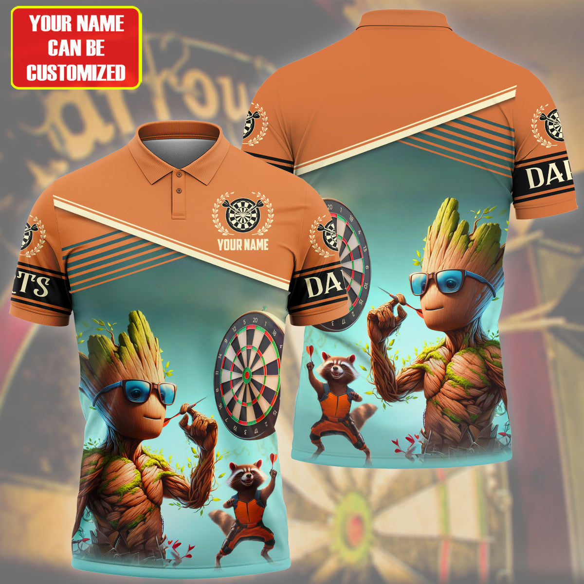 Personalized Name Gr Darts V4 All Over Printed Unisex Shirt S180503