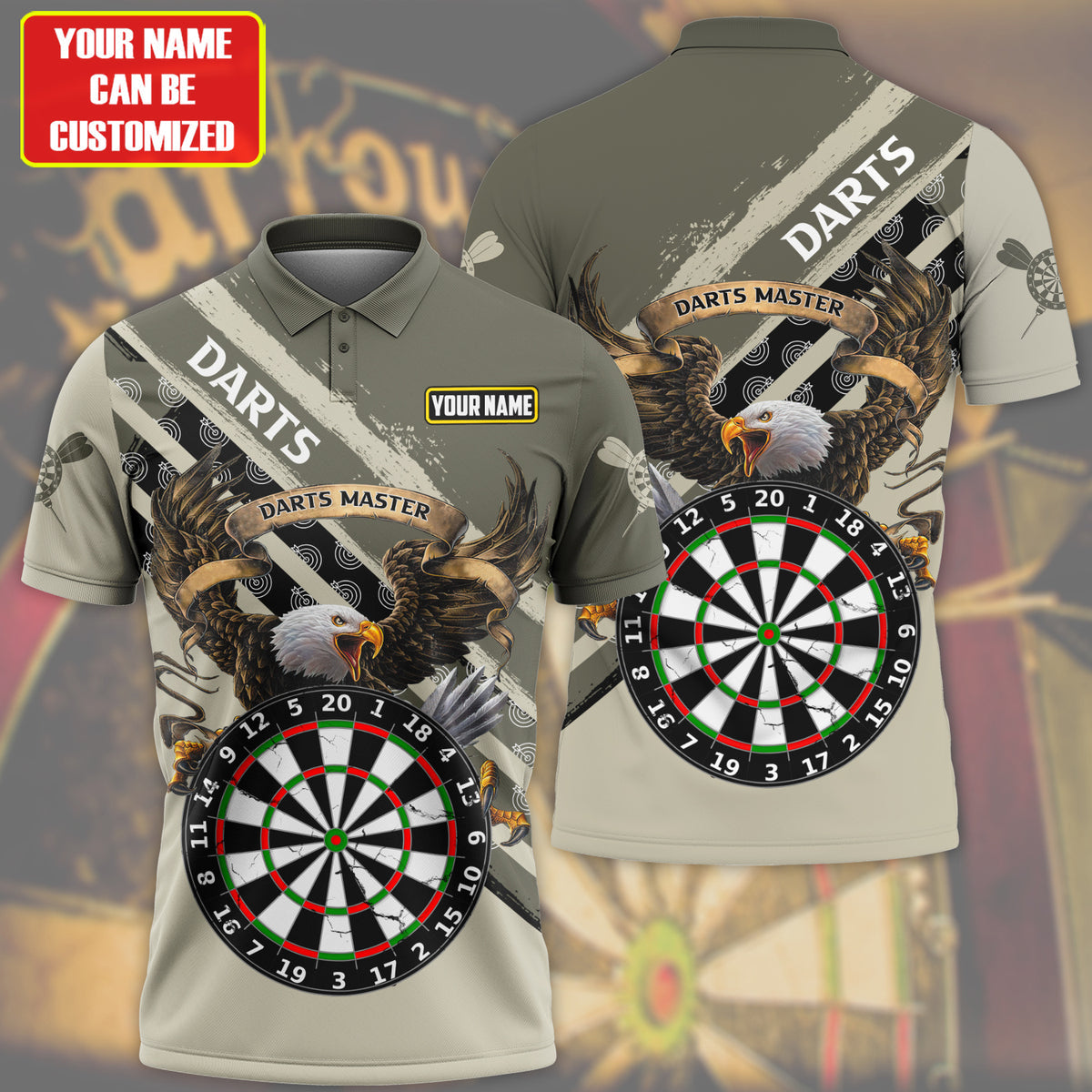 Dartboard Eagle S3 Personalized Name 3D Shirt For Darts Player S180705