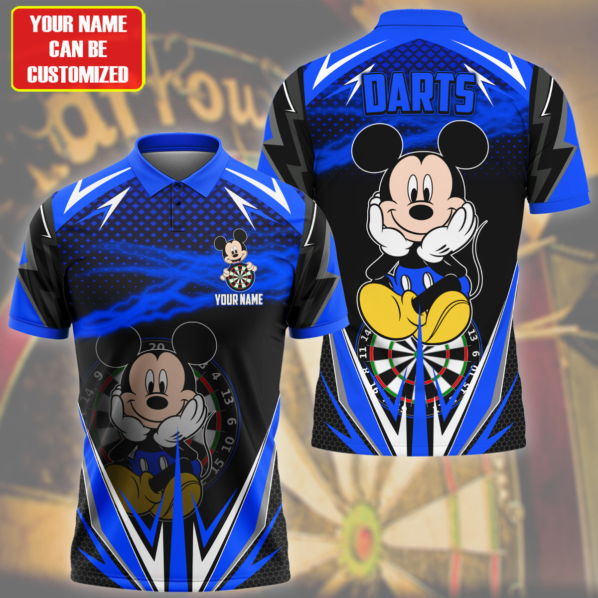 Personalized Name Mk Darts S9 Blue Version All Over Printed Unisex Shirt S190607