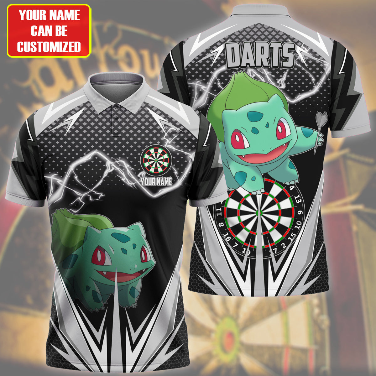 Personalized Name Bbs Darts Black Version All Over Printed Unisex Shirt S210208