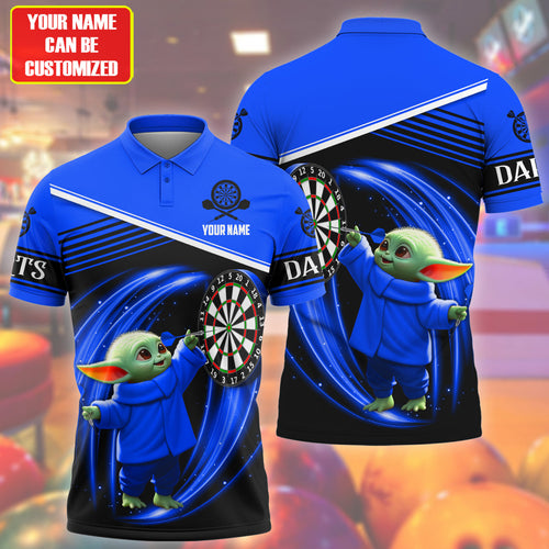 Personalized Name Yd Darts S2 Blue Version All Over Printed Unisex Shirt S230506
