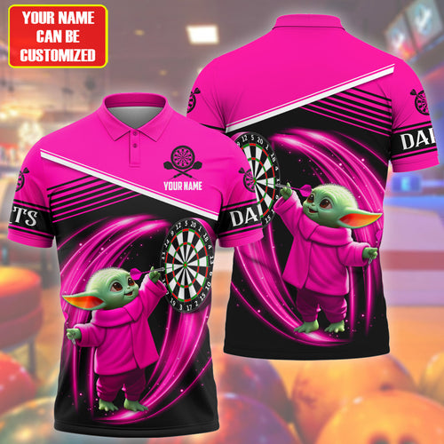 Personalized Name Yd Darts S2 Pink Version All Over Printed Unisex Shirt S230506