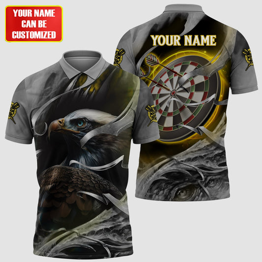 Dartboard Eagle Yellow Version Personalized Name 3D Shirt For Darts Player SH200610
