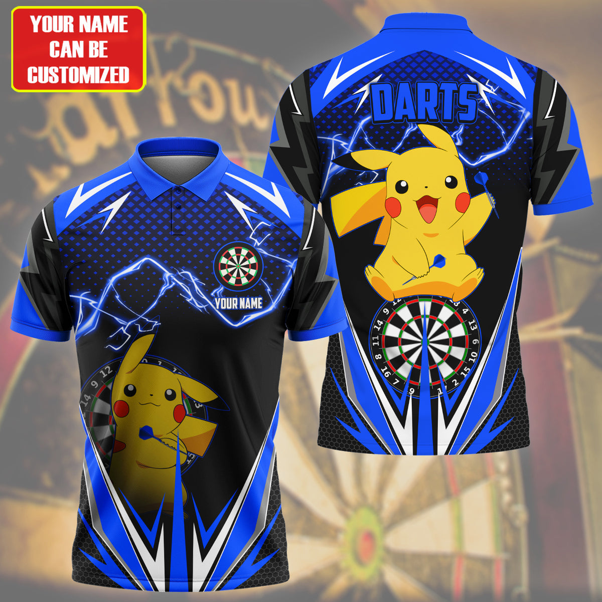 Personalized Name Pkc Darts S3 Blue Version All Over Printed Unisex Shirt S270503