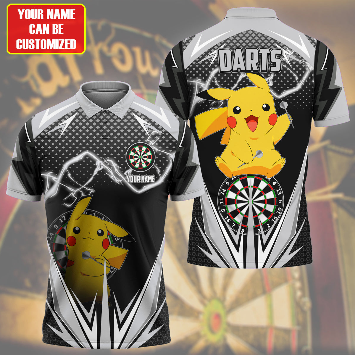 Personalized Name Pkc Darts S3 Black Version All Over Printed Unisex Shirt S270503