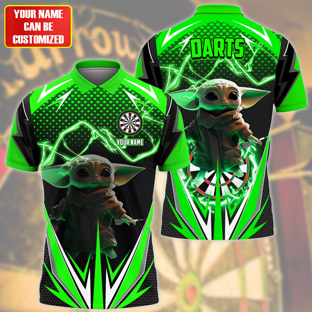 Personalized Name Yd Darts S3 Green Version All Over Printed Unisex Shirt S310503