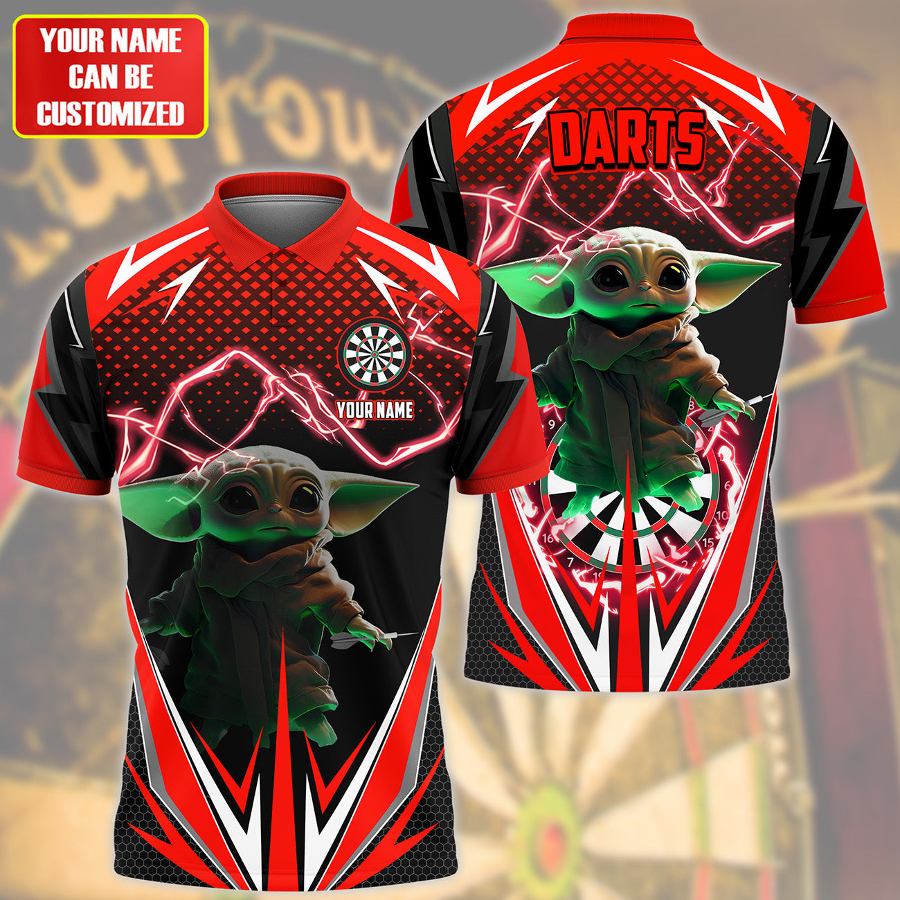 Personalized Name Yd Darts S3 Red Version All Over Printed Unisex Shirt S310503