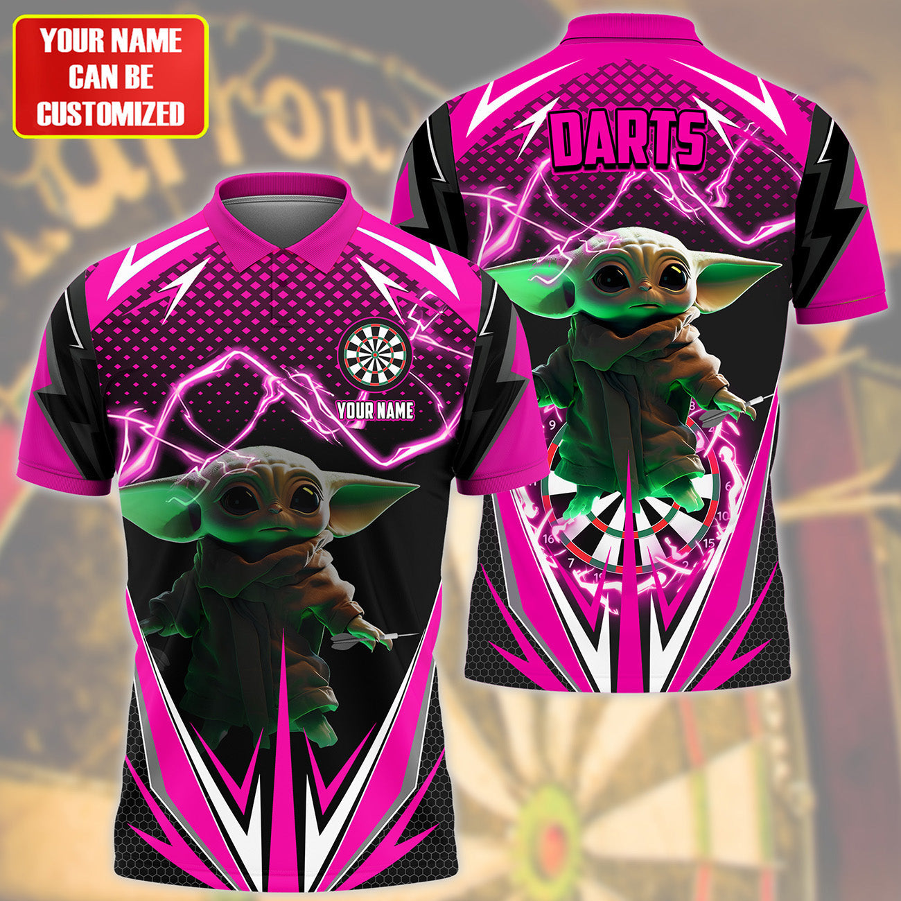Personalized Name Yd Darts S3 Pink Version All Over Printed Unisex Shirt S310503