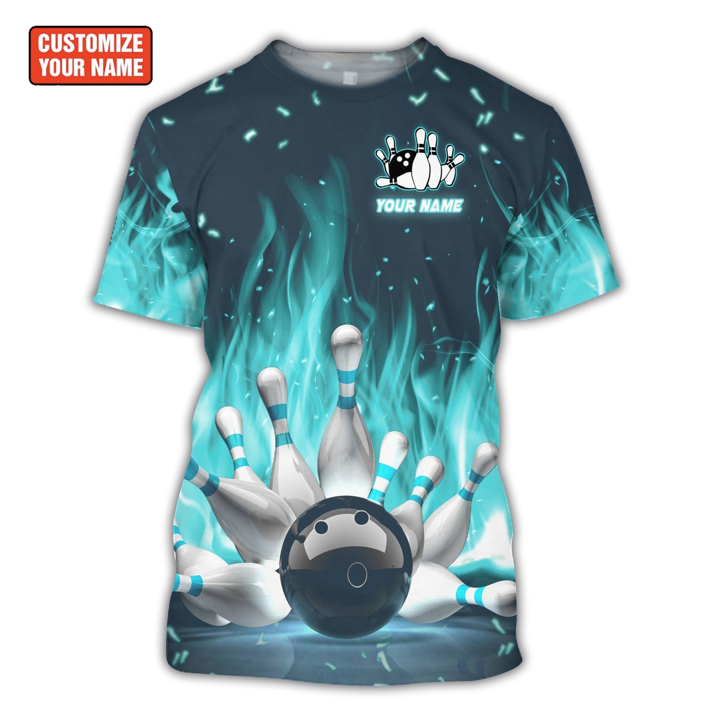 Personalized Name Bowling Q34 All Over Printed Unisex Shirt