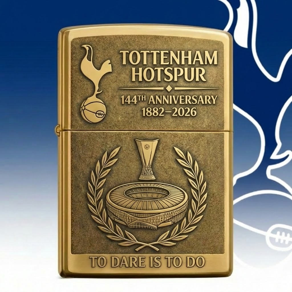 Tottenham 144th Anniversary Edition Zippo Lighter (1882-2026)