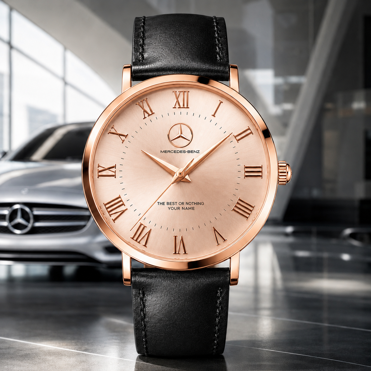 Personalized Merc Aurelius 1926 Leather Watch