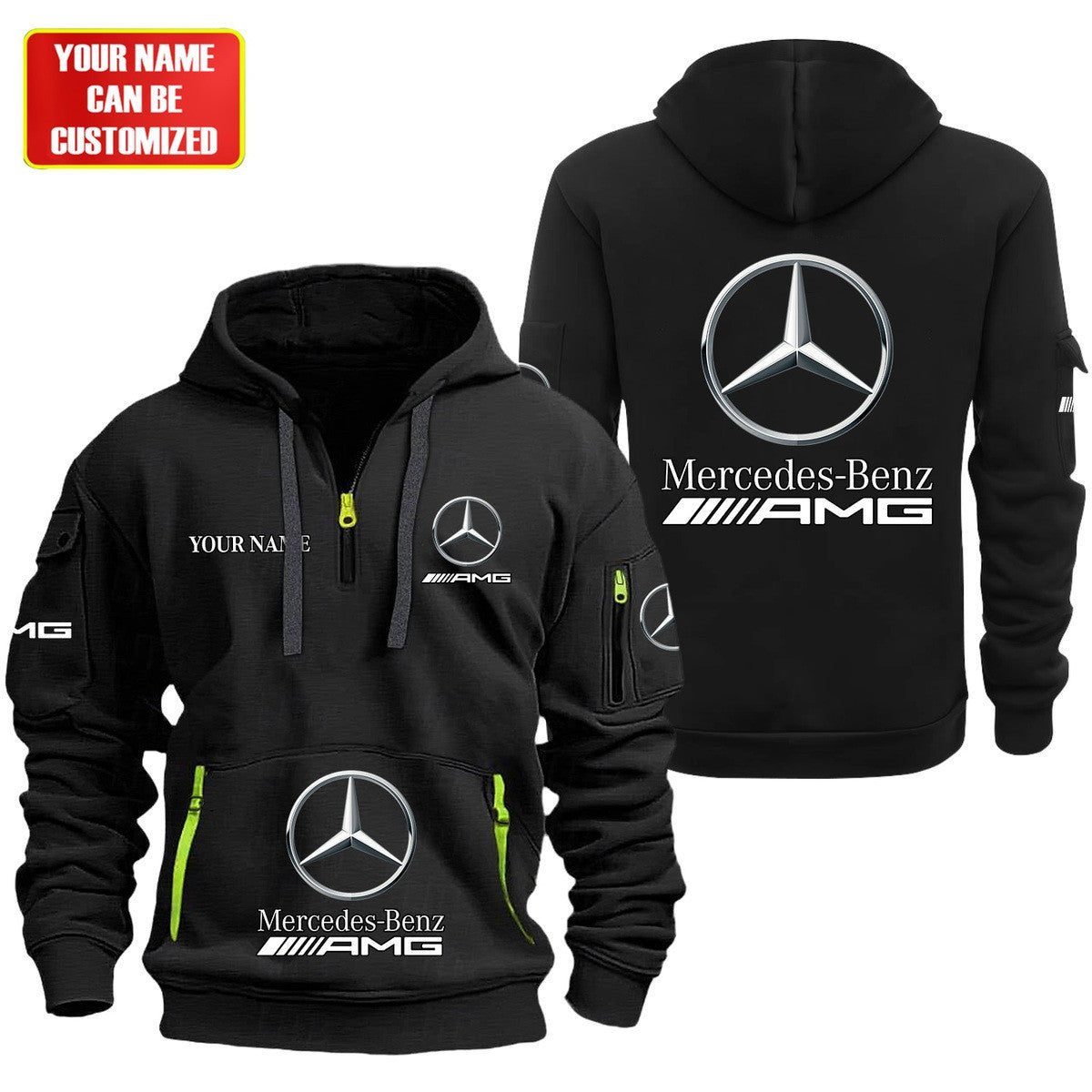 Personalized Merc Zip-Hoodie Cotton Jacket P120404