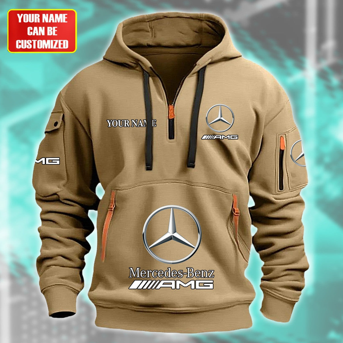 Personalized Merc Zip-Hoodie Cotton Jacket P120404