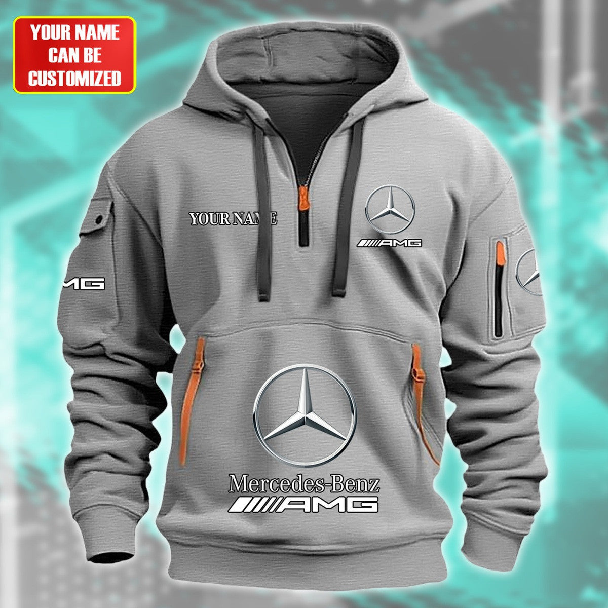 Personalized Merc Zip-Hoodie Cotton Jacket P120404