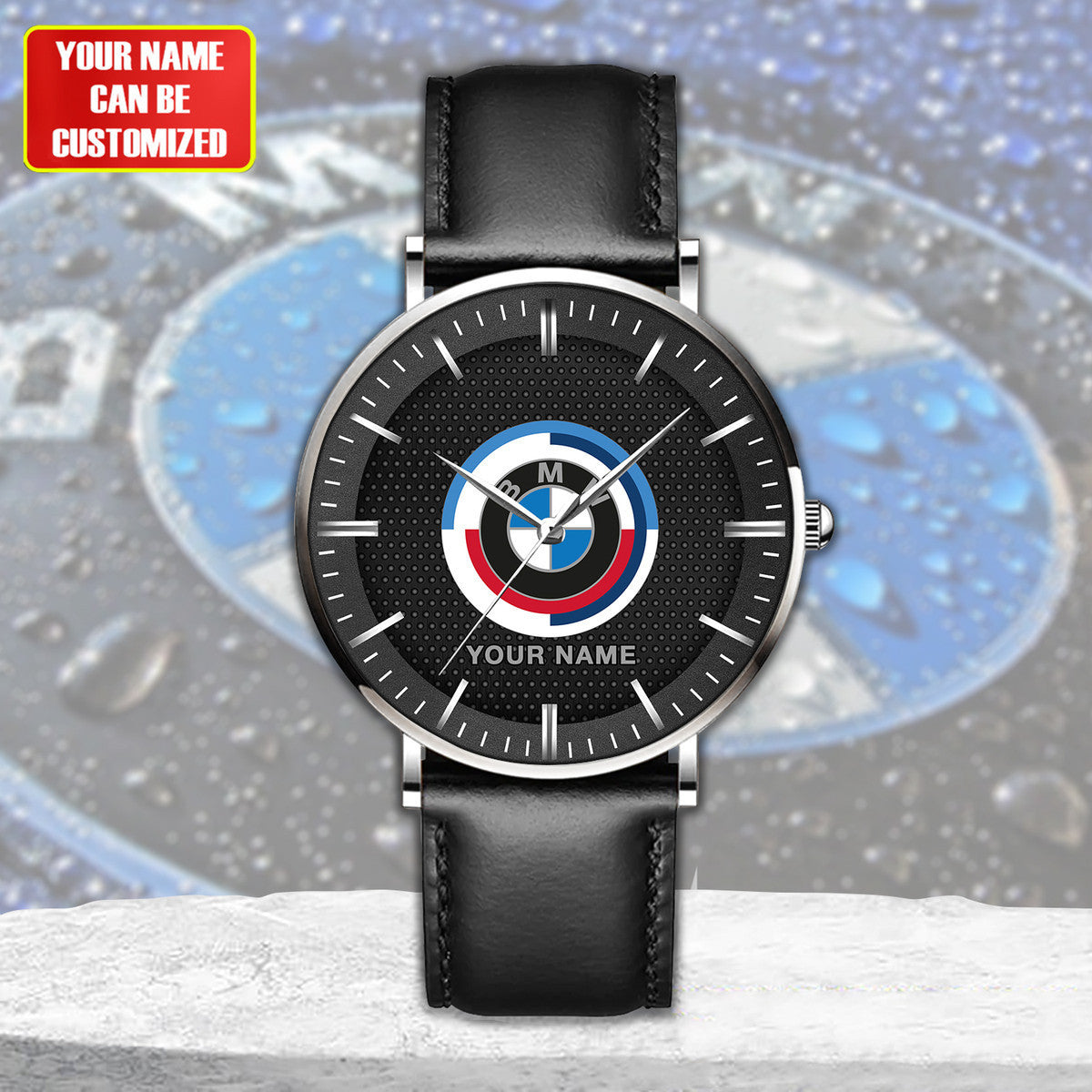 Personalized BW Motorsport Quartz Leather Watch P290207