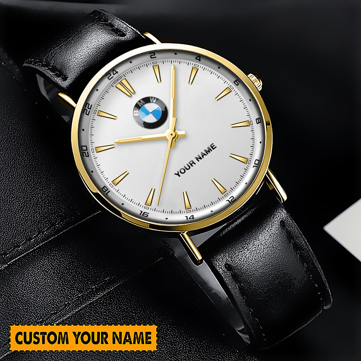Personalized BW Quartz Leather Watch P120306