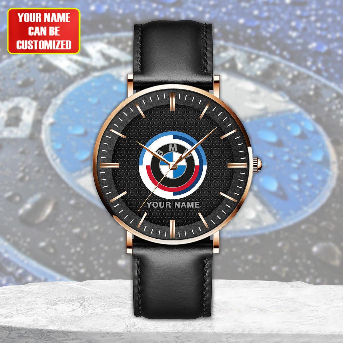 Personalized BW Motorsport Quartz Leather Watch P290207