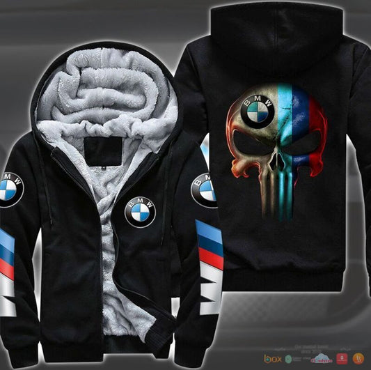 Personalized BW Skull Fleece 3D All Over Printed Unisex Shirt