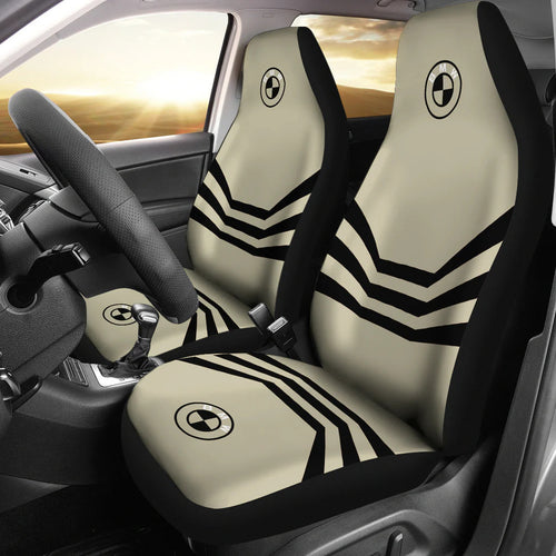 BW Beige Color Hold on Car Seat Covers Universal Fit Set 2