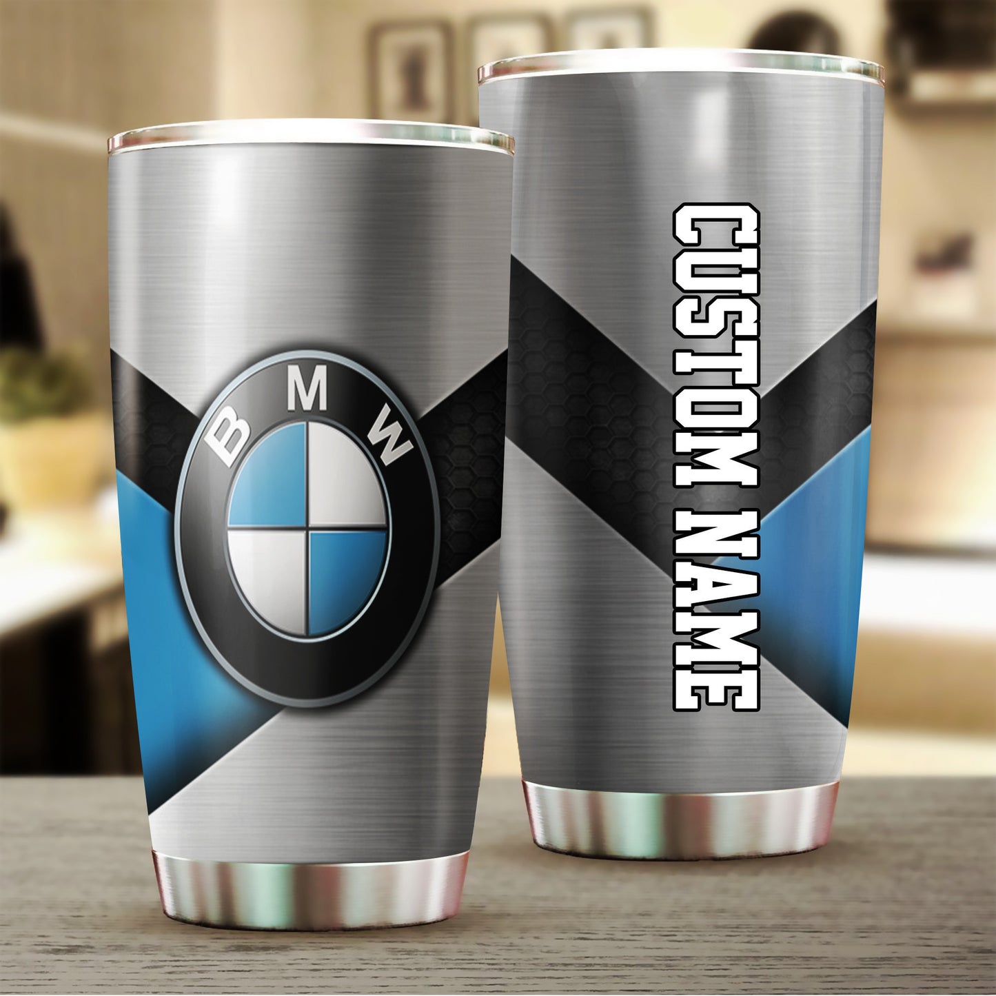 Personalized Name BW Tumbler 20oz 30oz Cup