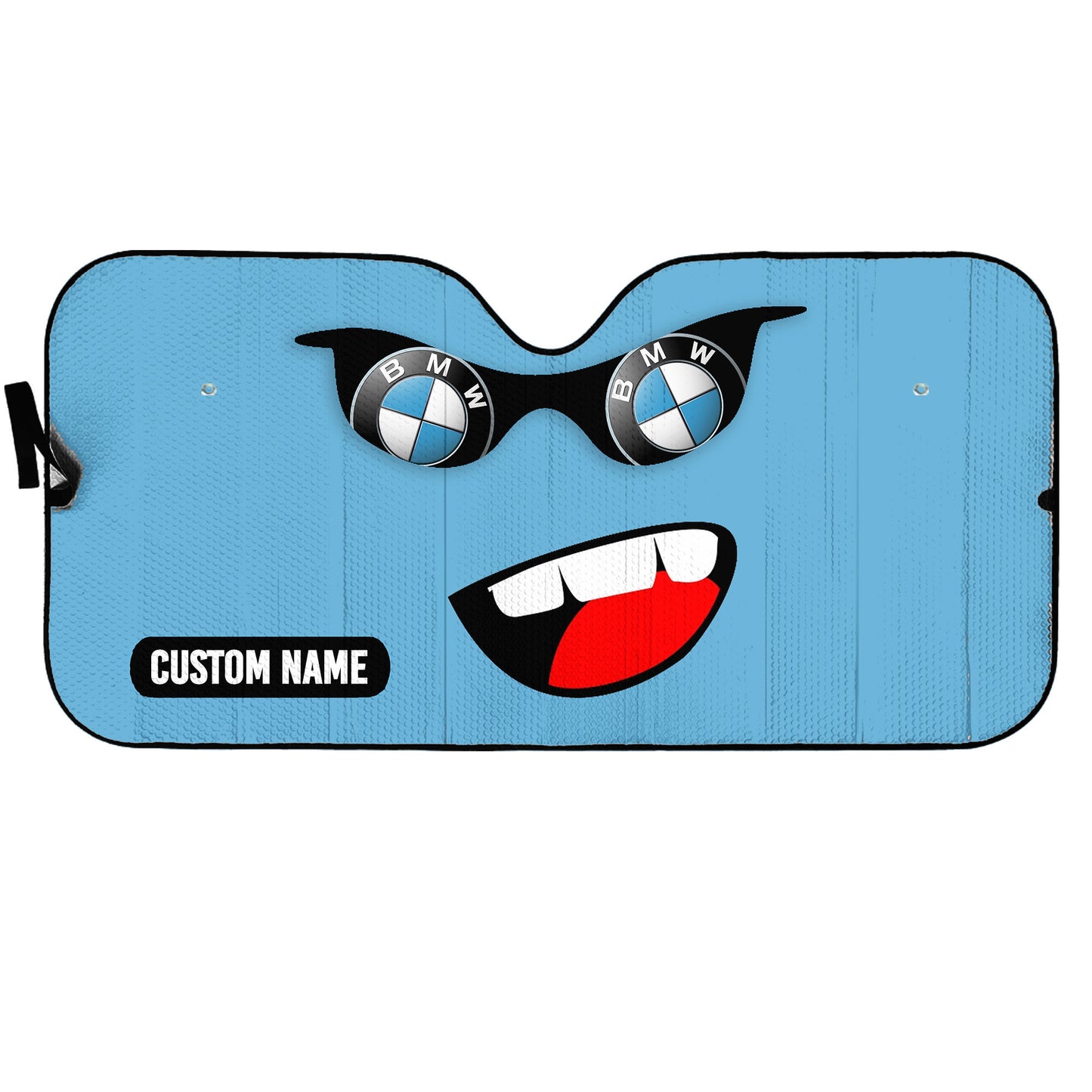 BW Funny Face Family Auto Car Sunshade