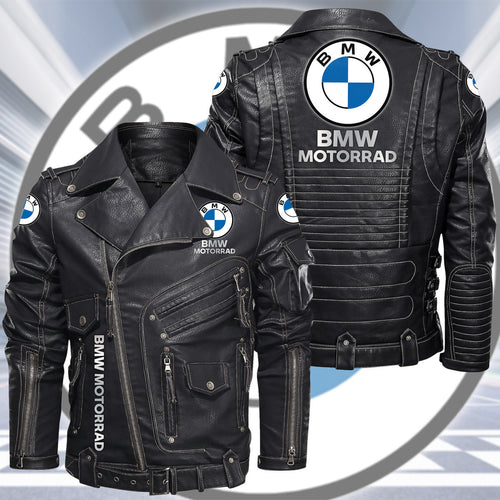 BW Motorrad Belt Solid Zipper Street Leather Jacket S230903